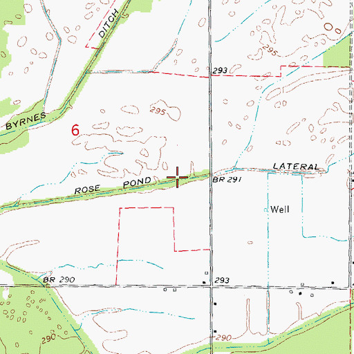 Topographic Map of Rose Pond Lateral, AR