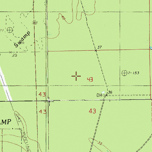 Topographic Map of Red River State Wildlife Management Area, LA