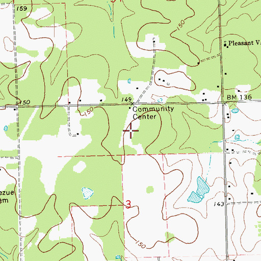 Topographic Map of Union Training School (historical), LA