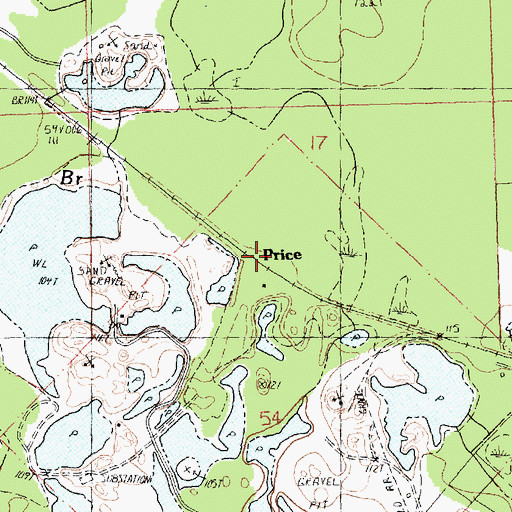 Topographic Map of Price, LA