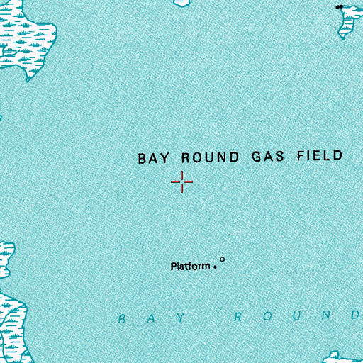 Topographic Map of Bay Round, LA