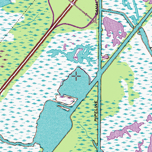Topographic Map of Lake Maisson, LA
