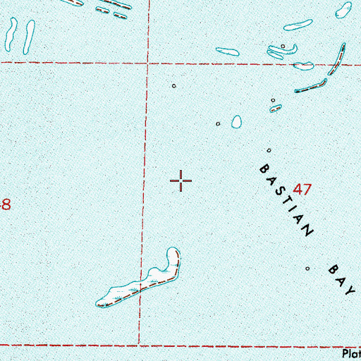 Topographic Map of Bayou Auguste (historical), LA