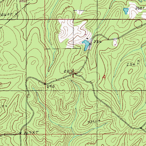 Topographic Map of Boatner (historical), LA