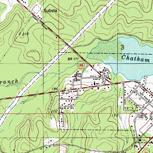 Topographic Map of Henderson Jasper Elementary School (historical), LA