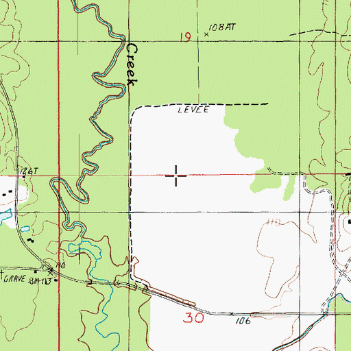 Topographic Map of Bethel Church Gas Field, LA
