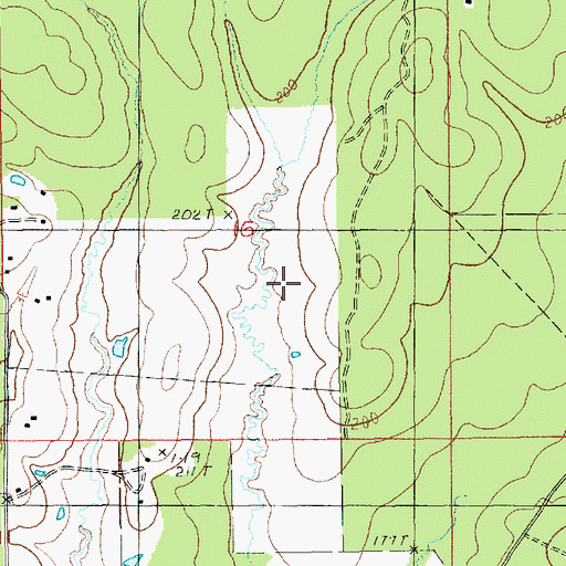 Topographic Map of Copenhagen Prairie, LA