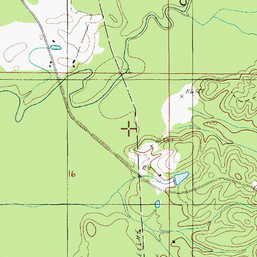 Topographic Map of McBroom Gas Field, LA