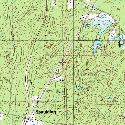 Topographic Map of North Standard Gas Fields, LA