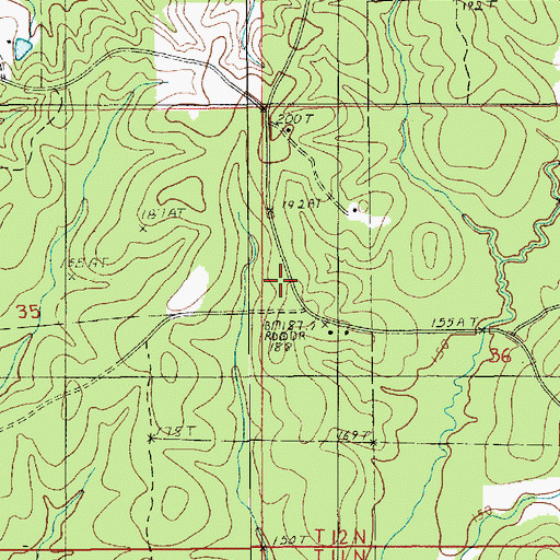 Topographic Map of Pistol Thicket Gas Field, LA