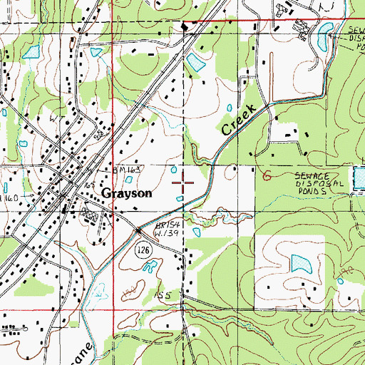 Topographic Map of Welcome Home Gas Field, LA