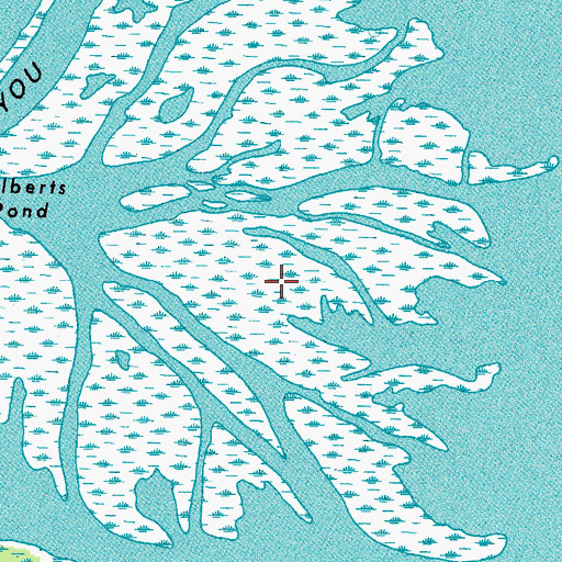 Topographic Map of Coule Pond, LA