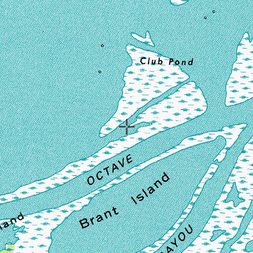 Topographic Map of Delta Duck Club (historical), LA