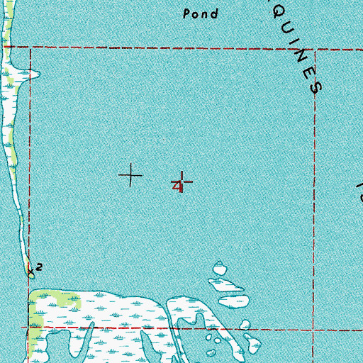 Topographic Map of Jaquines Pass (historical), LA