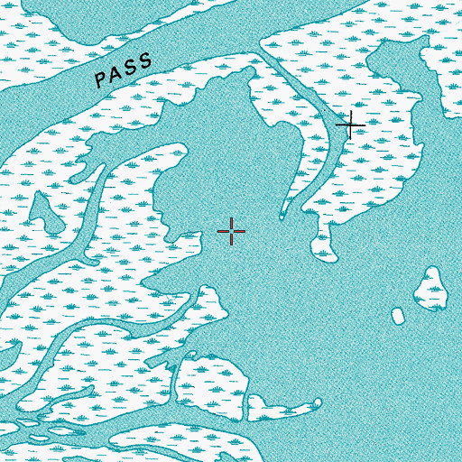 Topographic Map of Kitchen Pond, LA