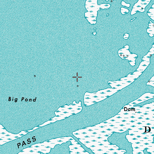 Topographic Map of Marion Pass, LA