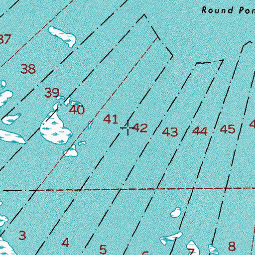 Topographic Map of Maziers Pond, LA