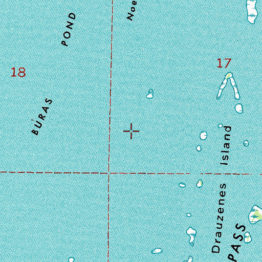 Topographic Map of Twin Lakes, LA