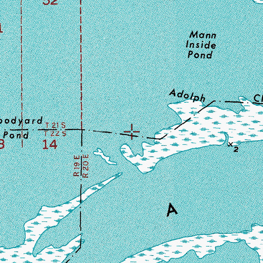Topographic Map of Woodyard Canal (historical), LA