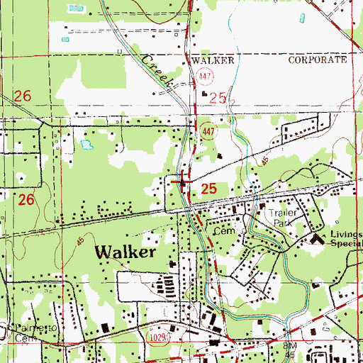 Topographic Map of Unity Church of God in Christ, LA