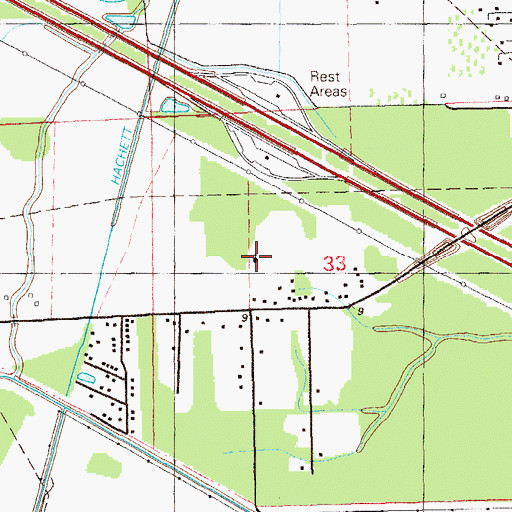 Topographic Map of Full Gospel Christian Assembly Church, LA