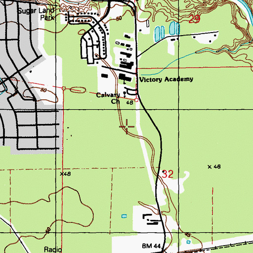 Topographic Map of Flannery Road Park, LA