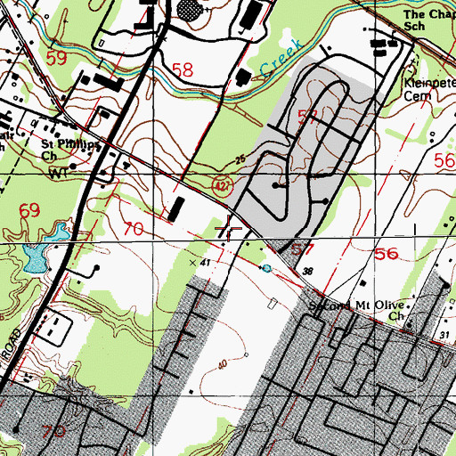 Topographic Map of Southminster Baptist Church, LA