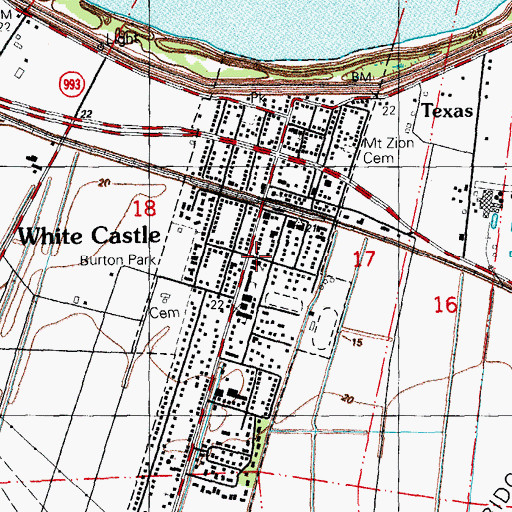Topographic Map of Our Lady of Prompt Succor School, LA
