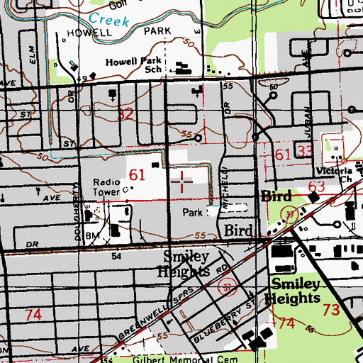 Topographic Map of Wenonah Street Park, LA