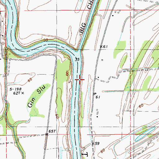 Topographic Map of Crescent Landing, LA