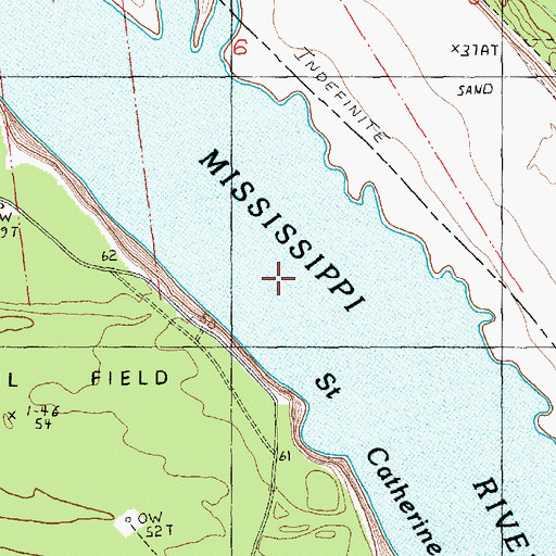 Topographic Map of Esperance Landing, LA