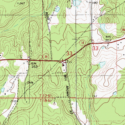 Topographic Map of Guyton, LA