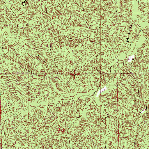 Topographic Map of Saint Francis National Forest, AR