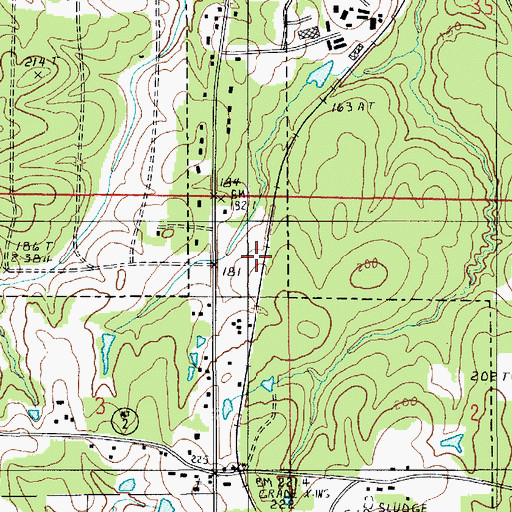 Topographic Map of Hunt, LA
