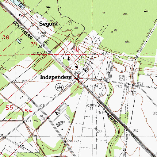 Topographic Map of Independent, LA