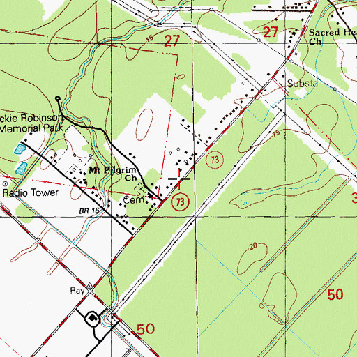 Topographic Map of Louisville (historical), LA