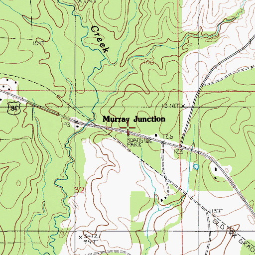 Topographic Map of Murray Junction, LA