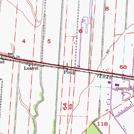 Topographic Map of Ploup, LA