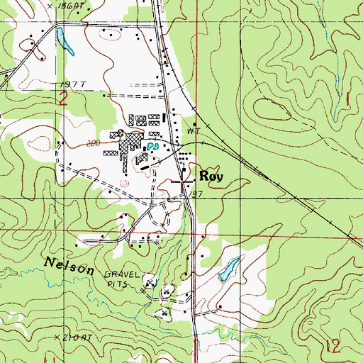 Topographic Map of Roy, LA