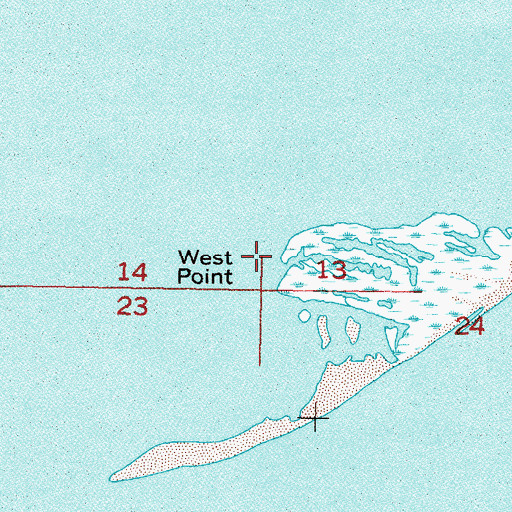 Topographic Map of West Point, LA