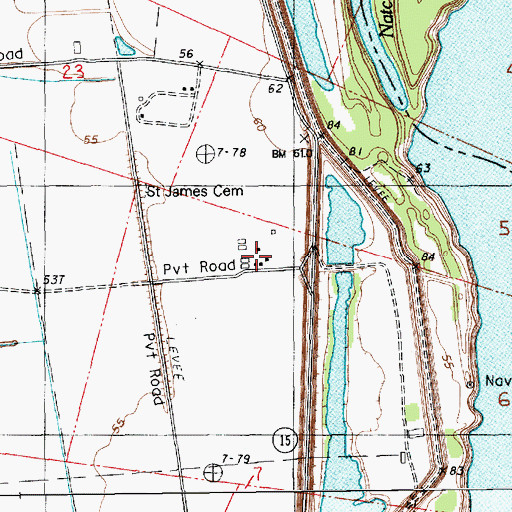 Topographic Map of Willetts, LA
