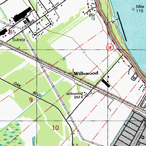 Topographic Map of Willswood, LA