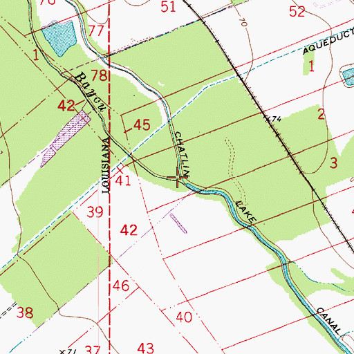 Topographic Map of Hynson Bayou, LA