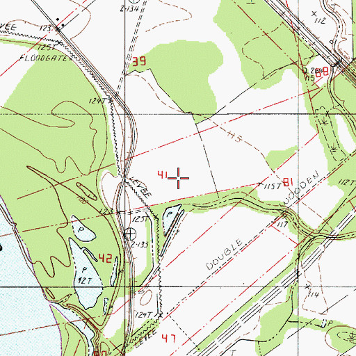 Topographic Map of Bayou Decorppe, LA