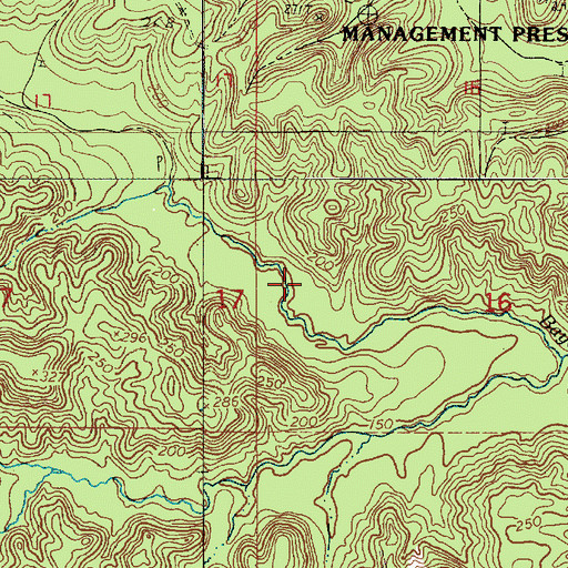 Topographic Map of Kisatchie Hills Wilderness, LA