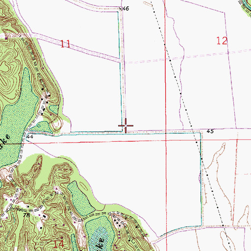 Topographic Map of Cazan Lake, LA