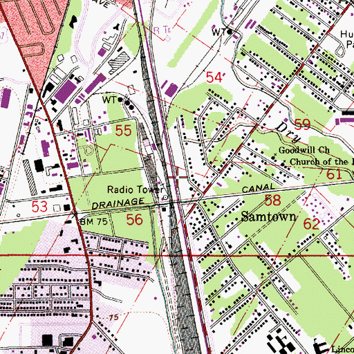 Topographic Map of Dry Bayou, LA