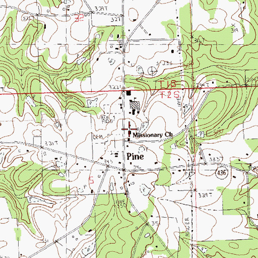 Topographic Map of Missionary Church, LA