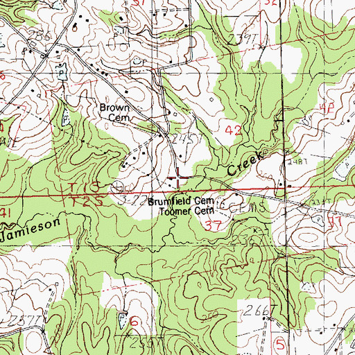 Topographic Map of Jimson Creek School (historical), LA