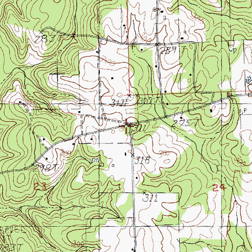 Topographic Map of Star Creek School (historical), LA